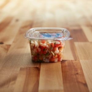 12oz TE container with salsa